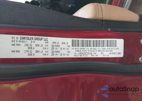 2014 Dodge Durango Citadel from USA, damaged, VIN 1C4RDHEG2EC537166